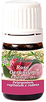 Rose Geranium Pelargonium Capitatum x Radens 100% Pure Essential Oil 0.17 Fl Oz/ 5 Ml