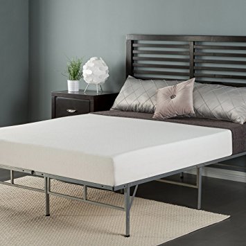 Zinus 8 Inch Memory Foam Mattress and Easy To Assemble Smart Platform Metal Bed Frame, Twin