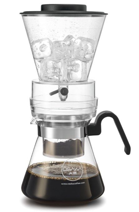 Osaka 4 Cup 20oz600ml Cold Brew Coffee Dripper Adjustable Dripper with Glass Carafe Mount-fuji