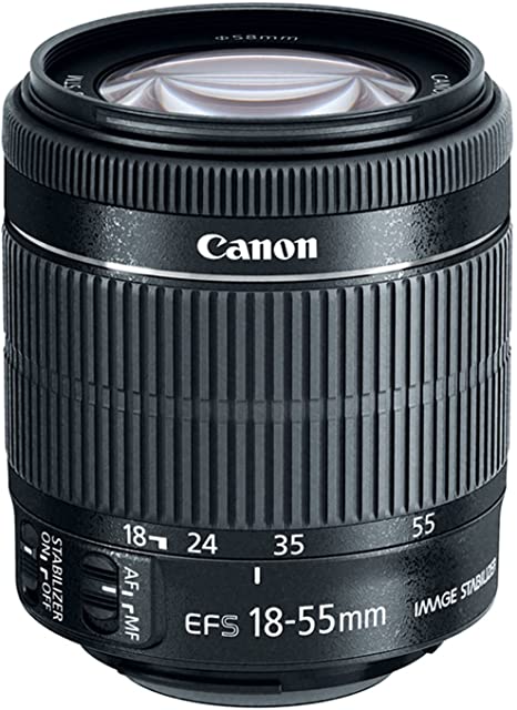 Canon EF-S 18-55mm f/3.5-5.6 IS STM Camera Lens - White Box (New) (Bulk Packaging)