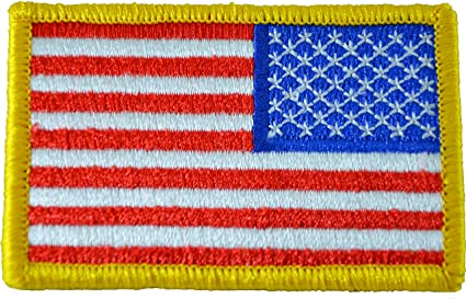 Tactical Reverse USA Flag Patch - American Flag 2"x3" - By Ranger Return_(RR-TACT-USAF-0REV)