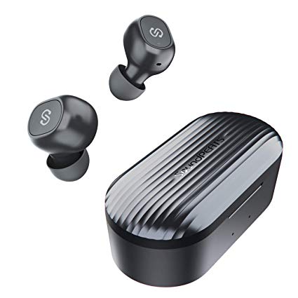 SoundPEATS True Wireless Earbuds 5.0 Bluetooth Headphones in-Ear Stereo Wireless Earphones with Microphone Binaural Calls, One-Step Pairing, Total 35 Hours, Upgraded TrueFree Plus