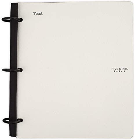 Flex Hybrid NoteBinder, 1 Inch Binder, Notebook and Binder All-in-One, White, Pack of 1