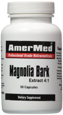Magnolia Bark Extract 4:1 90 Capsules 2400mg by AmerMed