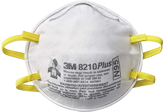 3M Disposable Respirators (N95), Advanced Filter, Case of 8 Boxes (20 Masks/Box)