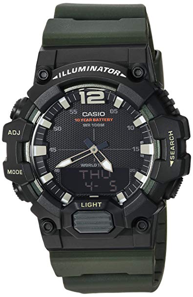 Casio Men's Classic Quartz Watch with Resin Strap, Green, 20.88 (Model: HDC-700-3AVCF)
