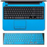 BingoBuy 2-in-1 High Quality Customized Free Cut Full Wrist Palm Rest Palmrest Area Guard Shield Cover With Touchpad Trackpad Protector  Ultra Thin US Layout Keyboard Skin for 156 Dell Inspiron 15-3521 15-3537 15-3531 15R-5521 15R-5537 M531R-5535 i15RV i15RVT i15RV-477B i15RV-4290BLK i15RV-8524BLK i15RV-6143BLK i15RV-10905BLK i15RV-8526BLK i15RV-8525BLK i15RV-6144BLK i15RV-6145BLK i15RV-3763BLK i15RV-1333BLK i15RVT-13287BLK i15RVT-13286BLK i15RVT-13333BLK i15RVT-8571BLK i15RVT-3766BLK i15RVT-6195BLK i15RVT-3809BLK i15-RVT3714BLK i15RVT-3762BLK i15RVT-6143BLK Laptop Shimmery light blue palmrest cover  semi-blue keyboard skin