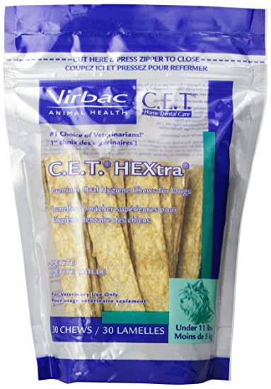 Virbac C.E.T. HEXtra Premium Oral Hygiene Chews (Packaging May Vary)
