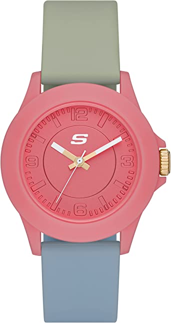 Skechers Women's Rosencrans Mid Quartz Plastic and Silicone Casual Sports Watch