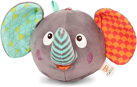 B. toys by Battat Baby Plush Elephant – Animated Interactive Peek-A-Boo Plush with Sounds – Newborn Baby Toys (BX1588Z)