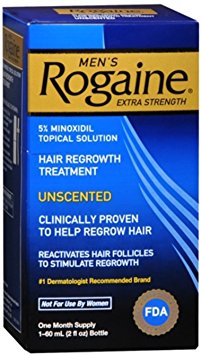 Rogaine Men's Extra Strength Unscented 2 oz (Pack of 4)