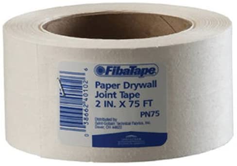 Saint-Gobain ADFORS FDW6620-U FibaTape Paper Drywall Joint Tape 2-Inch x 75-Feet, White