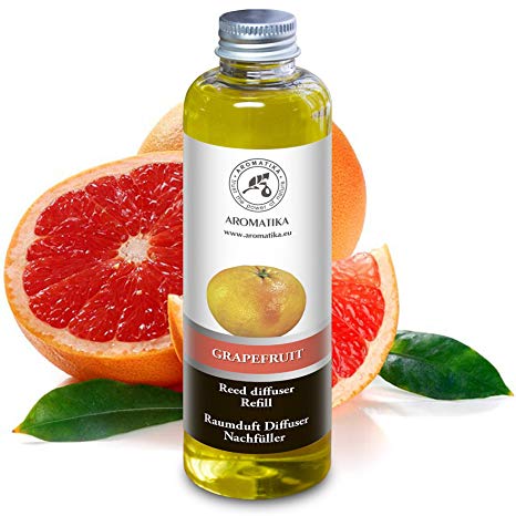 Refill Grapefruit 6.8oz 200ml for Reed Diffuser - Intensive & Long Fragrance for Room - Lasting Natural Room Scent - NON Alcohol - Refill for Office - Boutique - Restaurant - Aromatherapy