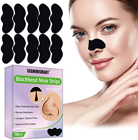 Nose Strips for Blackheads,Blackhead Removal Strips,Blackhead Remover Strip,Blackhead Nose Strips,Blackhead Pore Strips,Pore Strips Blackhead Remover,Deep Cleansing Nose Pore Strips for Men Women,18pc