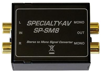 Single Stereo to Dual Mono Audio Converter Mono Out retains L/R Input Isolation