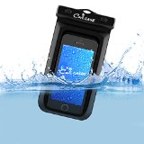 Floating Waterproof Case Pouch CaliCase Universal Black - Perfect for Boating  Kayaking  Rafting  Swimming Dry Bag Protects your Cell Phone and valuables - IPX8 Certified to 100 Feet