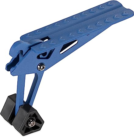 Navaris Gancio Portiera Auto - Gradino Pieghevole per Auto Camper - Scalino per Macchina - Car Door Step Pedal - Pedana Poggiapiedi Universale - Blu