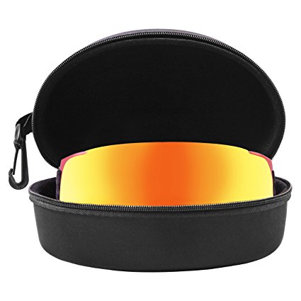 Black Snowboard and Ski Goggle Case Hard Protective Carrying Case