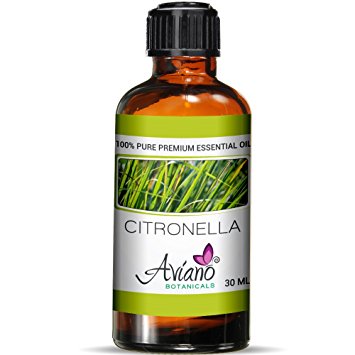 Citronella Essential Oil - 100% Pure Blue Diamond Therapeutic Grade By Avíanō Botanicals (30 ml)