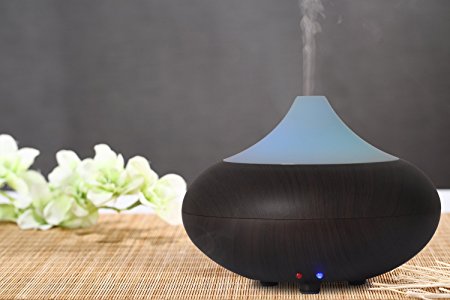 Essential Oil Diffuser, iBetter Aromatherapy Diffuser Portable Ultrasonic Aroma Humidifier with Color Changing LED Lamps, Mist Mode Adjustment and Waterless Auto Shut-off Function