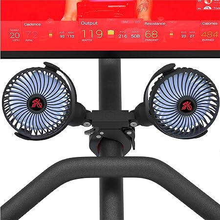 Crostice Dual Fan Compatible with Peloton Bike & Bike Plus & Tread, Compatible with Myx bike, Accessoreis for Home Gym