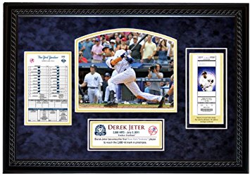 MLB New York Yankees Derek Jeter 3,000th Hit Replica Ticket Framed Collage
