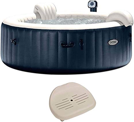 Intex Pure Spa Inflatable 6 Person Outdoor Bubble Hot Tub   Non Slip Seat Insert