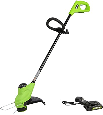 Greenworks 24V 10" TORQDRIVE String Trimmer, 2Ah USB Battery and Charger Included ST24B213