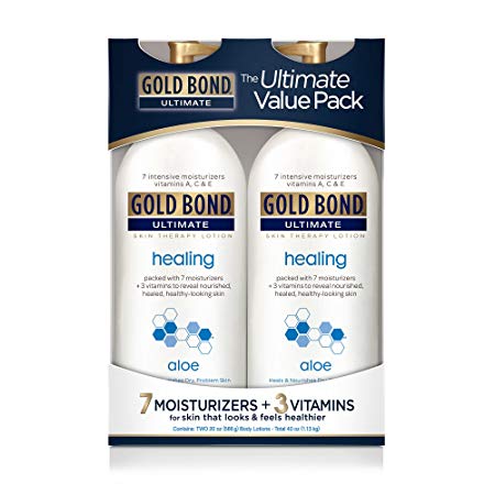 Gold Bond Ultimate Healing Skin Therapy Lotion with Aloe, 2 pk./20 oz.