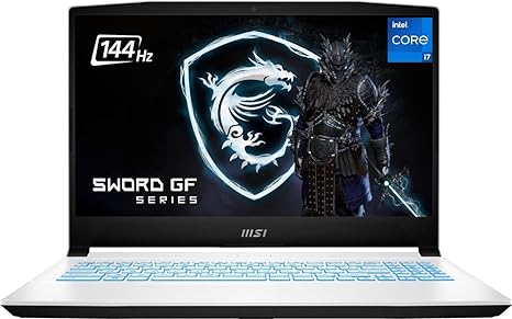 MSI Sword 15.6" 144Hz Gaming Laptop Newest, Intel Core i7 12650H Processor, 16GB RAM, 1TB SSD, NVIDIA GeForce RTX 3060, Wi-Fi6, Bluetooth, Backlit, Windows 11  Accessories