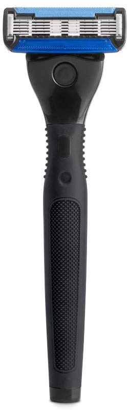 Ustraa Gear 5 Blade Razor with Contoured Rubber Handle and Blades (Black)