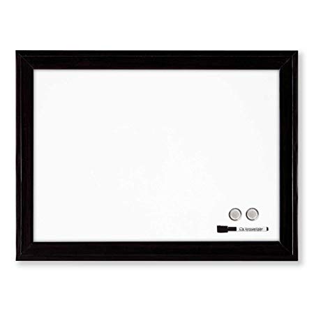 Quartet Magnetic Dry Erase Board, 11" x 17" Whiteboard/White Board, Black Frame (79280)