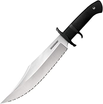 Cold Steel Marauder Fixed Blade Tactical Bowie Knife with Sheath, Serrated 9" Inch Blade