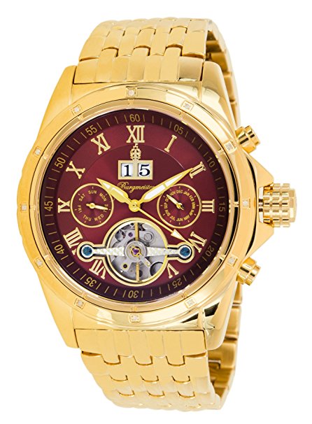 Burgmeister Men's Royal Diamond Automatic Analogue Wristwatch BM127-249