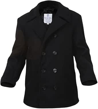 ROTHCO PEA COAT - BLACK(Black-L)