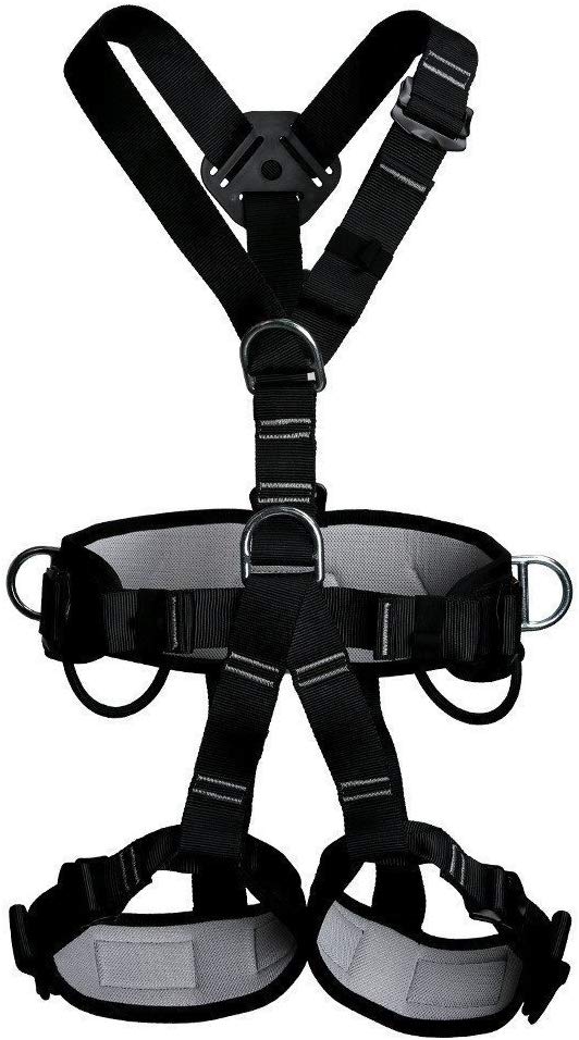 Climbing Harness, Full Body and Half Body Harness, Safe Belts Guide Harness for Outward Band Expanding Training, Caving Rock Climbing Rappelling Equip, Safety Comfort¡­