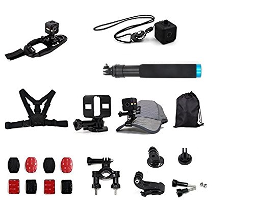 TELESIN All in One Mount Accessories Kit for Polaroid Cube and Polaroid Cube  Lifestyle Action Camera