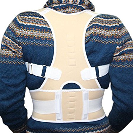 Pro-Coore Magnetic Adjustable Back Shoulder Support Brace Belt Posture Corrector