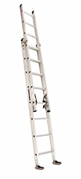 Louisville Ladder AE2216 Aluminum Extension Ladder 300-Pound Capacity, 16-Feet