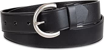 Levi's Women's Casual Soft Leather Jean Belt with Rounded Buckle