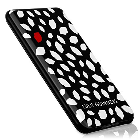 VQ Lulu Guinness Universal Power Bank 5,000mAh Portable Charger with Dual Power Outputs for Apple, Samsung, Sony, Huawei and more. Designed Scattered Lips