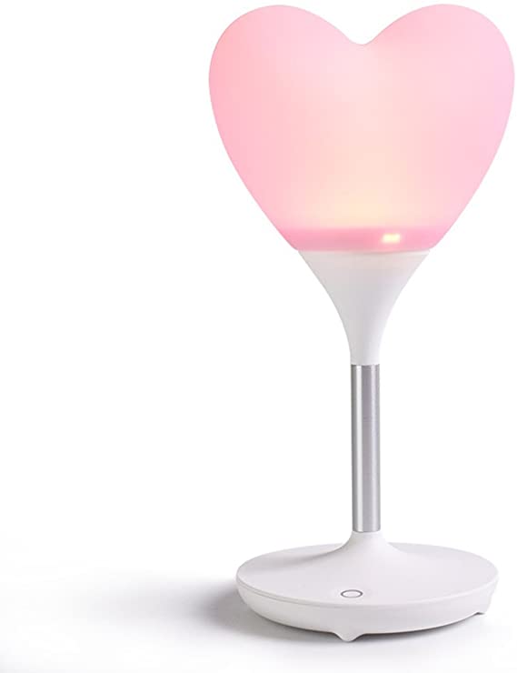 LEDMOMO Heart Shaped Lights, Love Heart Lamp Led Night Light Bedroom Lights Table Desk Lamp Bedside Lights Gift for Valentine's Day Anniversary Wedding Birthday (Pink Heart)