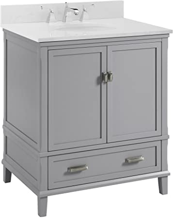 Dorel Living Otum 30” Bathroom Vanity, Gray