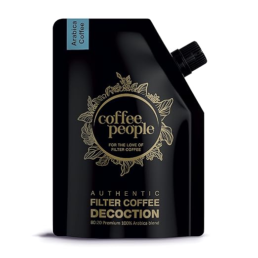 Coffee People Premium Authentic 100% ‘A’ grade Arabica Blend Filter coffee decoction Liquid from Chikkamagaluru |No Robusta |Liquid coffee | Coffee Concentrate | Ready to Use| 230ml - Pack of 1
