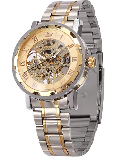 AMPM24 Transparent Dial Skeleton Hand-winding Mechanical Wrist Men's Sport Watch PMW223