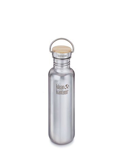 Klean Kanteen K18SSLRF-BS Reflect Stainless Steel Water Bottle with Bamboo Cap