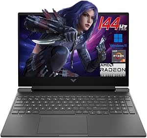 HP Victus 15.6" 144Hz FHD Gaming Laptop,AMD Ryzen 5 7535HS,16GB DDR5 RAM,512GB SSD,AMD Radeon RX 6550M,Beats RTX 2050,Backlit Keyboard,Windows11 Pro, Mica Silver