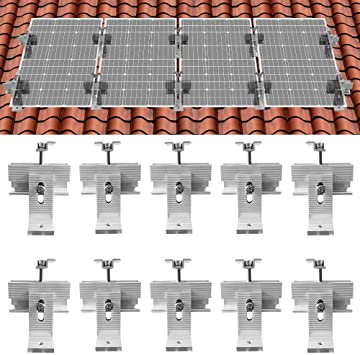 ECO-Worthy Roof Solar Panel Mounting Bracket System Kit(for 1-4 Pieces Solar Panels)