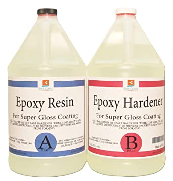 EPOXY RESIN 2 Gal kit CRYSTAL CLEAR for Super Gloss Coating and Table Tops