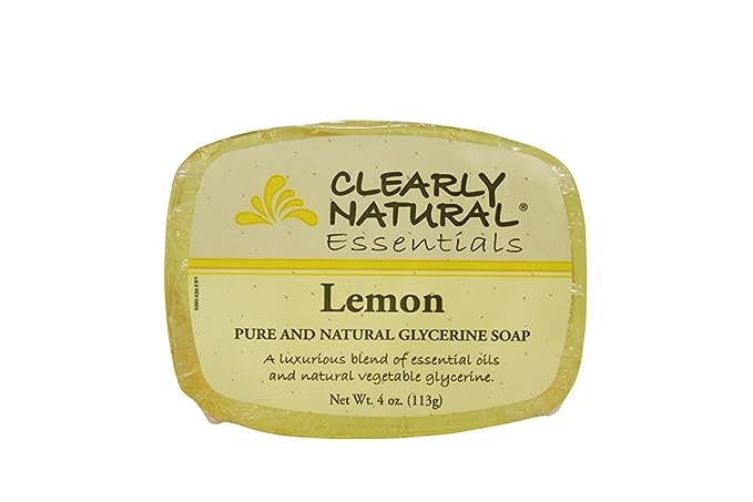 Clearly Natural: Glycerine Soap, Lemon 4 oz (5 pack)